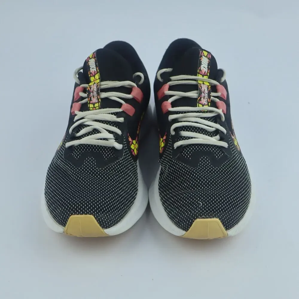 Nike Women's Downshifter 9 SE Black/Floral Running Shoes BQ9263-001 Size 6
